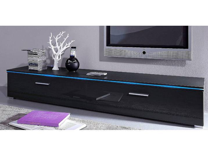 Lowboard HÖLTKEMEYER Show TV-Board, TV-Schrank , schwarz, B:180cm H:31cm T:40cm, Sideboards, Lowboard, Breite 120 oder 180 cm