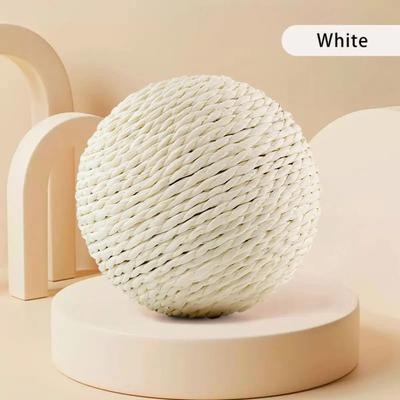 Uplift Treasures Interactive Sisal Cat Scratching Ball white 3.94 In