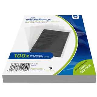 MediaRange Plasticsleeves DVD Case (100) Leerhüllen, Kapazität: LEER