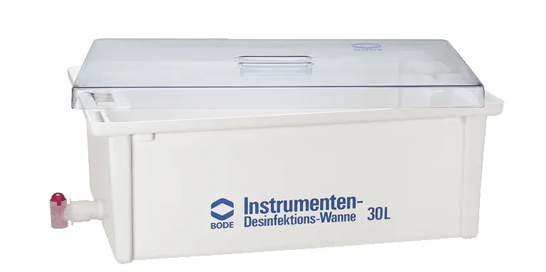 BODE Chemie GmbH & Co. KG Bode Instrumenten Desinfektionswanne 30 Liter mit Sieb, Deckel und Ablaufhahn 88297