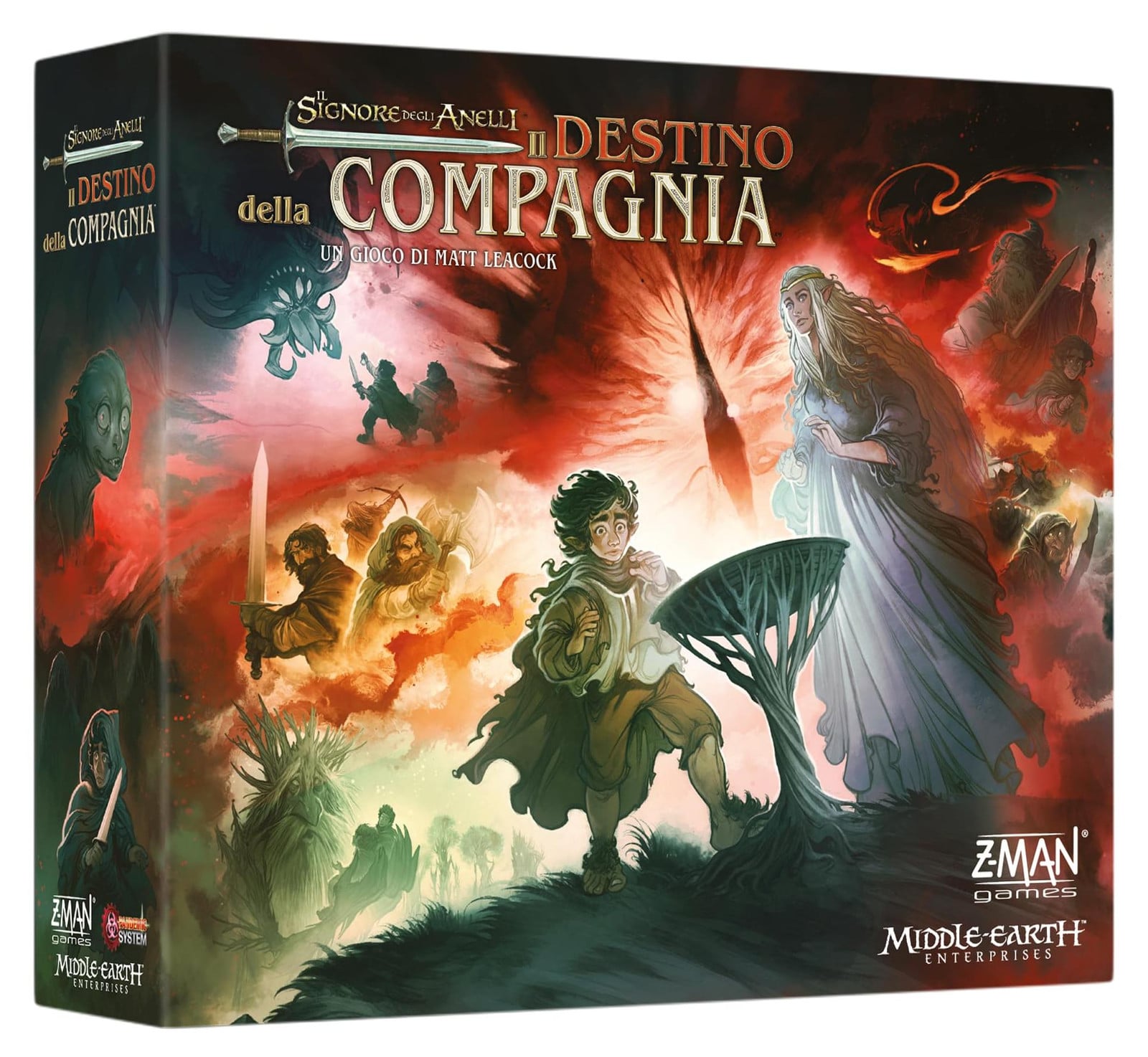 Asmodee De Heer der Ringen: Het lot van de compagnie coöperatief bordspel