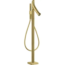 hansgrohe AXOR Starck Organic Wannenthermostat freistehend, 2 Verbraucher, 12016950, Farbe: Brushed Brass
