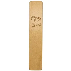 Holzhaarspange - Katze Ahorn natur 6cm