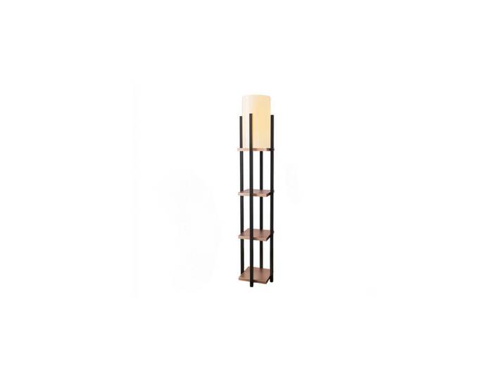 Kawola Stehlampe Amaris Schwarz Holz, E27, 25x130x25 cm, Lampen & Leuchten, Innenbeleuchtung, Stehlampen