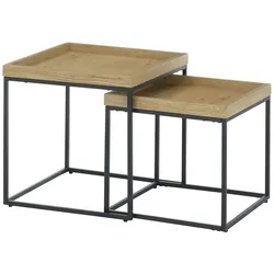 Höffner Home Couchtisch 2er Set  Next , holzfarben