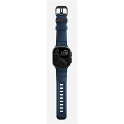 Nomad Rocky Point Band 42/44/45mm Atlantic (24 mm, Kautschuk, Kunststoff), Uhrenarmband, Blau