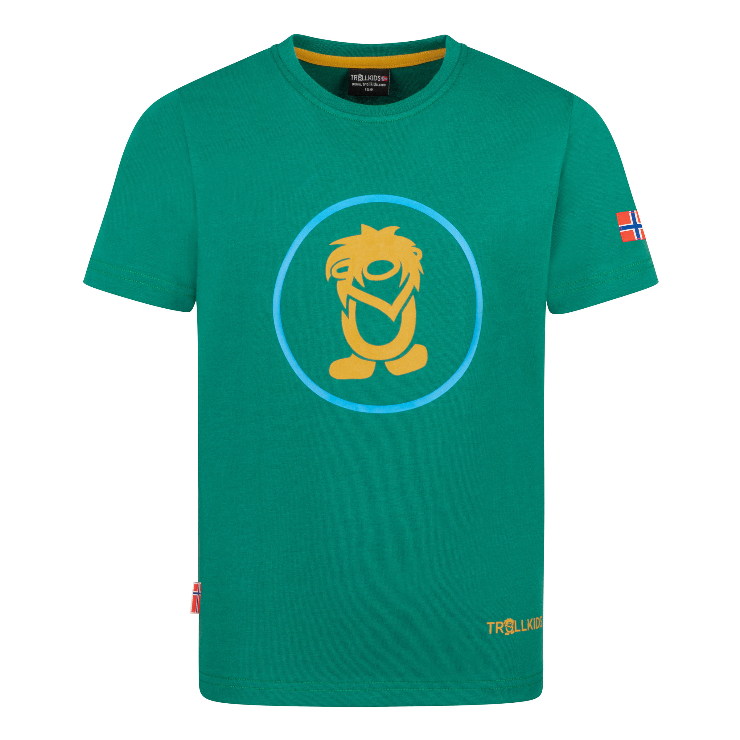 Trollkids Troll Kinder T-Shirts tuerkis Größe 152 Lifestyle Atmungsaktiv