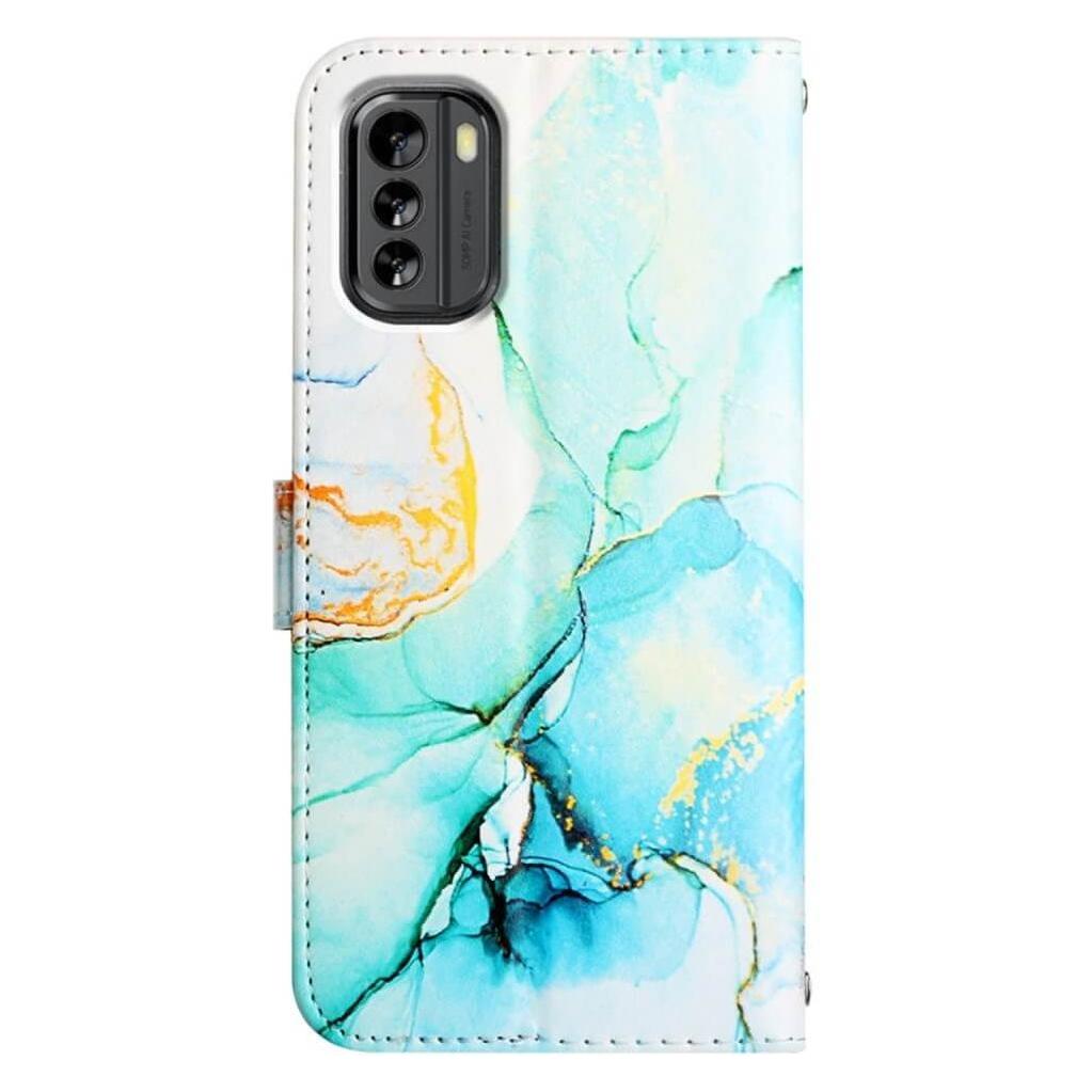 Cover-Discount Nokia G60 - Leder Hülle grün Marble (Nokia G60) (660115905C)