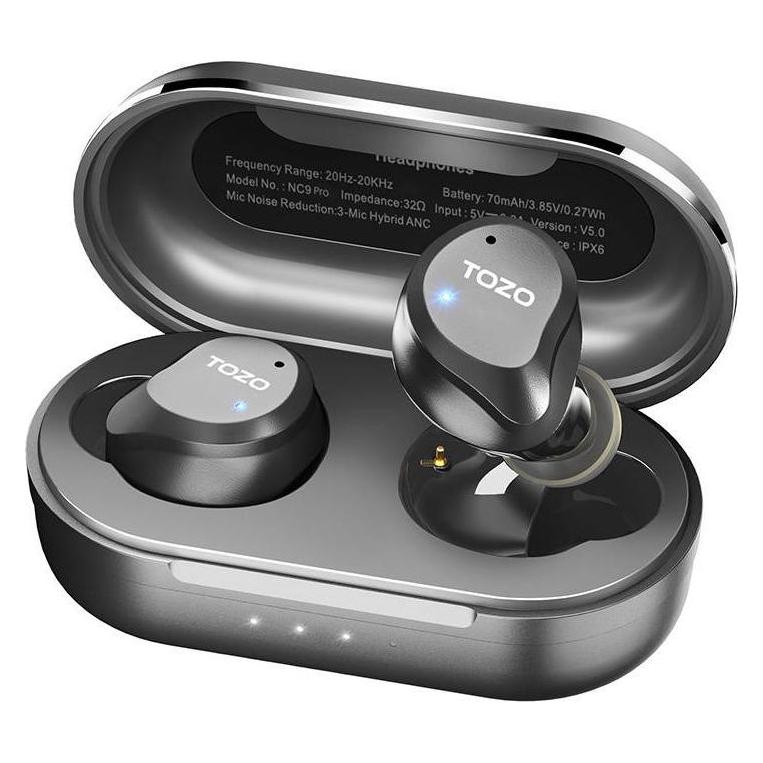 Tozo Earbuds TWS NC9 PRO Black (ANC, 10.50 h, Kabellos) (NC9 PRO Black)