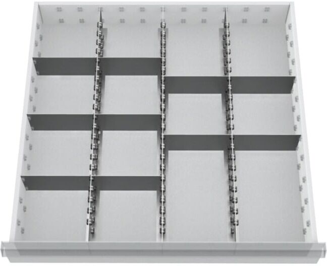 Bedrunka+Hirth Insert de tiroir Série 700, rails centraux avec cloisons (138BLH100A) (138BLH100A)