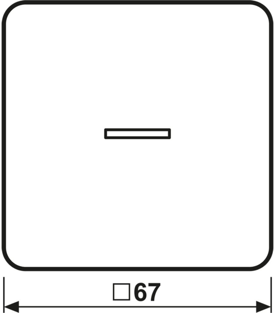 Jung Wippe Lichtleiter ws für Taster CD 590 KO5 (CD590KO5)