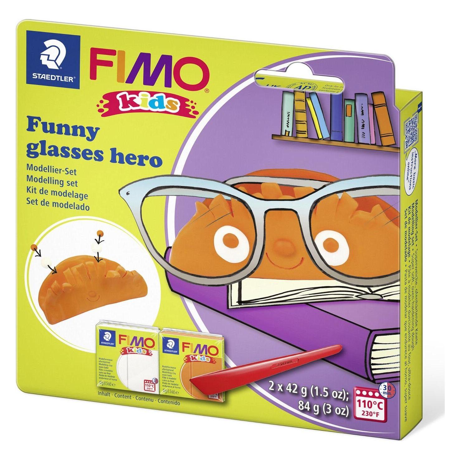 Magni STAEDTLER Modellierset glasses hero FIMO kids, speziell für Kinder - einfach umzusetzen mit Schritt (8035 22)