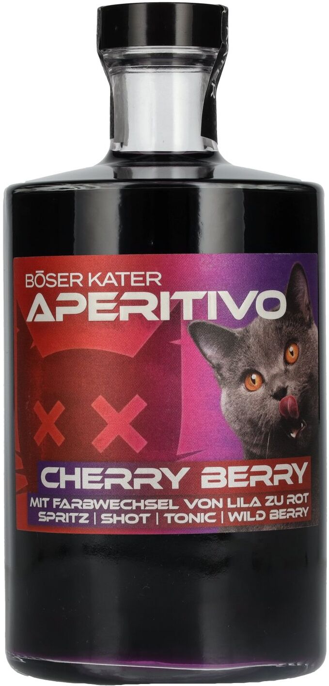 BÖSER KATER Aperitivo Cherry Berry Farbwechsel 15% Vol. 0,5l