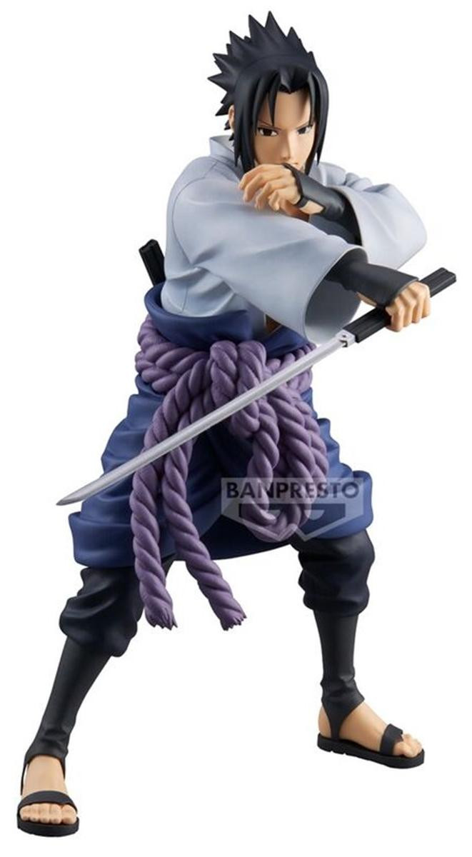 Banpresto Naruto Shippuden Grandista Uchiha Sasuke Figuur, 24 cm
