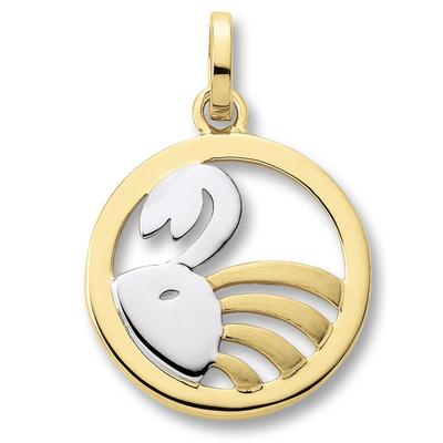 Sternzeichenanhänger ONE ELEMENT "Krebs Sternzeichen Anhänger aus 333 Gelbgold", gold, Schmuckanhänger, Damen, Krebs, Gelbgold 333 Gold, Gelbgold 333, Gold
