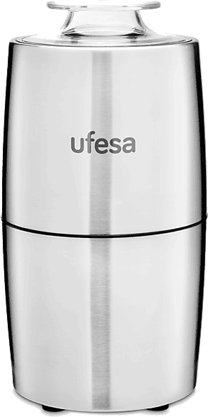 Molinillo de café - Ufesa MC0470, 200 W, Capacidad 70 g, Acero inoxidable, Inox