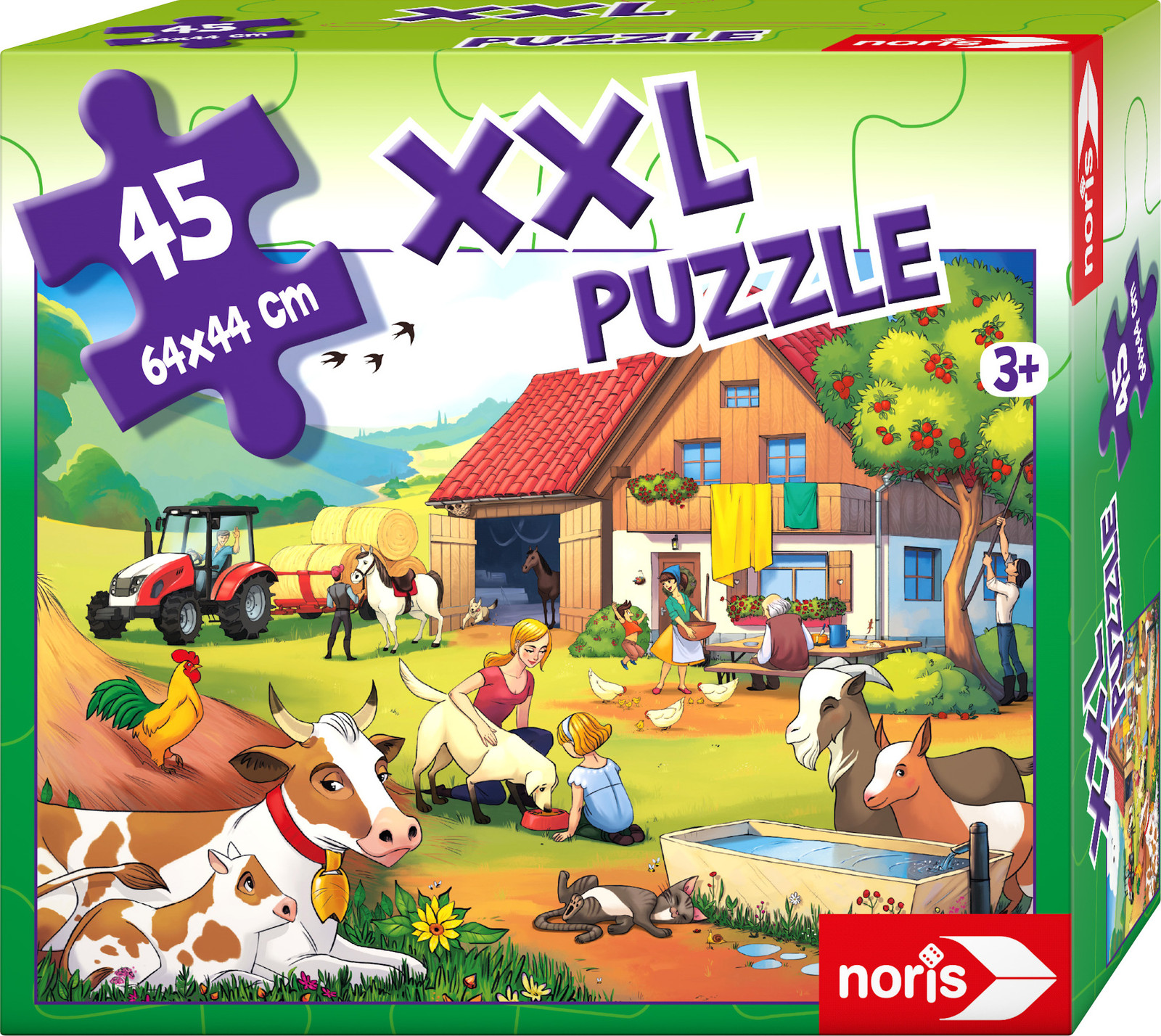Noris Spiele XXL Puzzel Vakantie op de boerderij