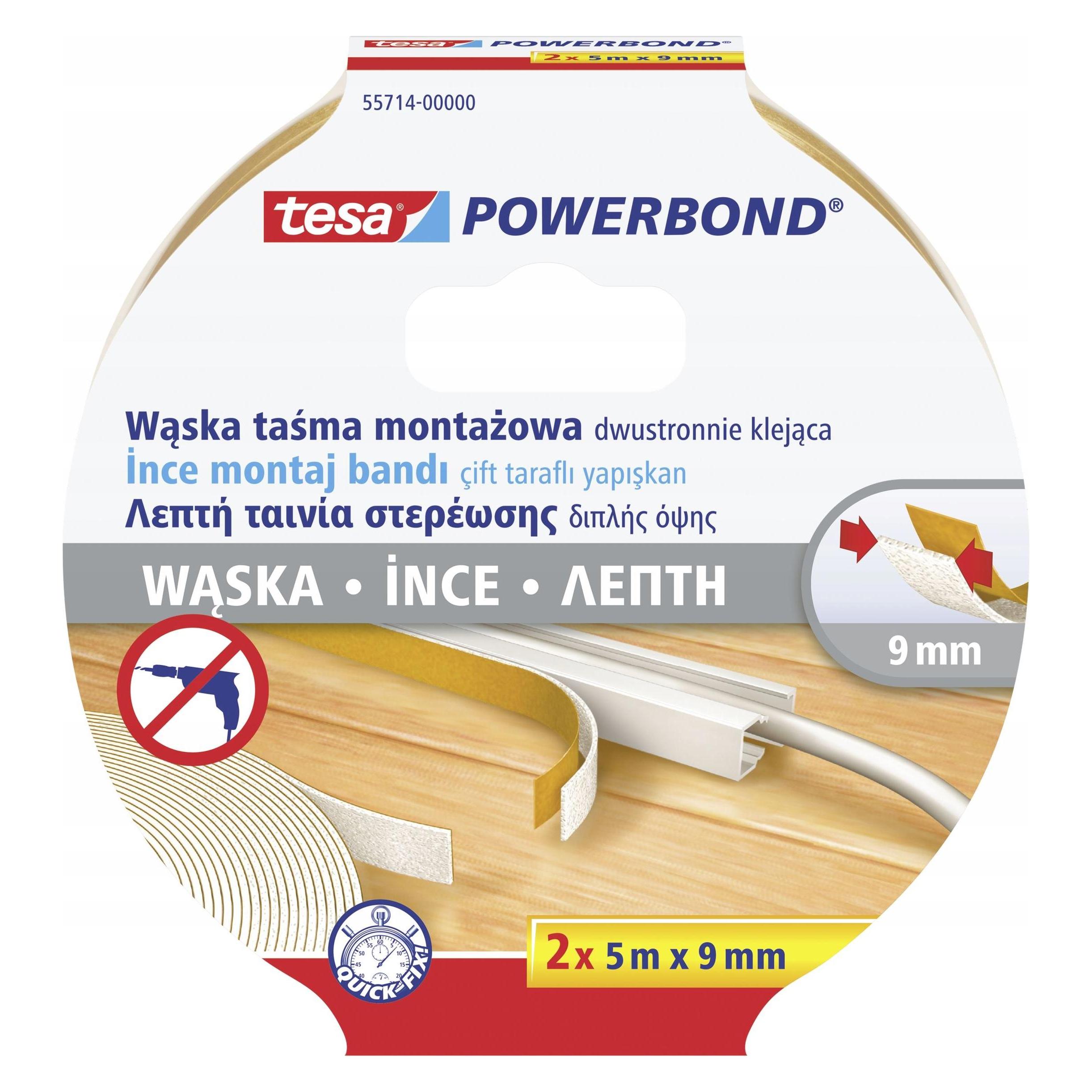 tesa Schaumstoff-Montageband 5X18 55714-0000-03 (9 mm) (H5571400)