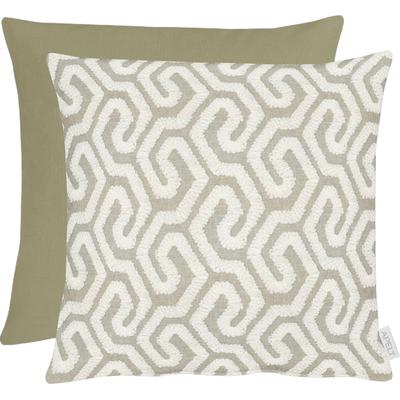 Dekokissen APELT "Tiago" Gr. 1, beige (beige, gemustert), B:46cm L:46cm, Baumwolle, Polyester, Dekokissen_Sitzkissen_Kissenhüllen, modisches Design, Wendekissenhülle ohne Füllung, 1 Stück