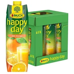 happy day Fruchtsaftgetränk »Orangensaft« 6x 1 l