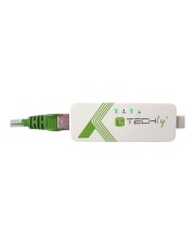 Techly USB3.0 Konverter USB A auf RJ45 Gigabit weiß UTP 100 m Weiß 0°C-55°C (IDATA-USB-ETGIGA-3A)