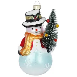 Inges Magic & Goodz Christbaumschmuck Glas Schneemann Weihnachtskugeln Weihnachtsbaumschmuck bunt