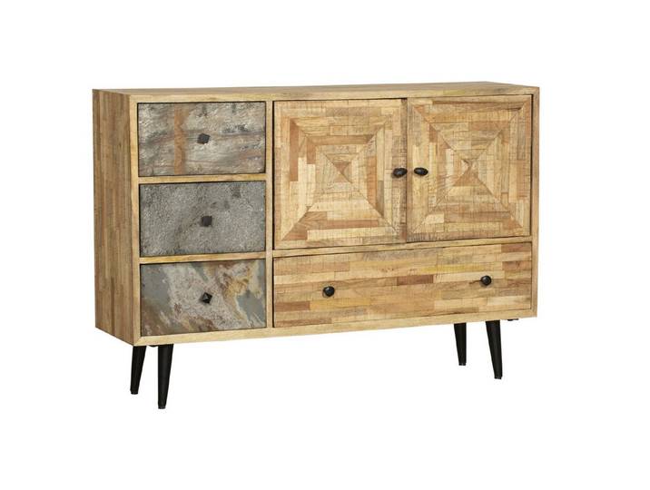INTERIA Home & Living Sideboard, Sideboard YAMUNA Kommode Schrank Anrichte Holz Buffet