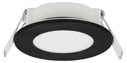 Trio Himal LED inbouwspot 635110102, 3,5W, zwart, dimbaar, IP65, instelbare lichtkleur (CCT), diameter: 8,5 cm