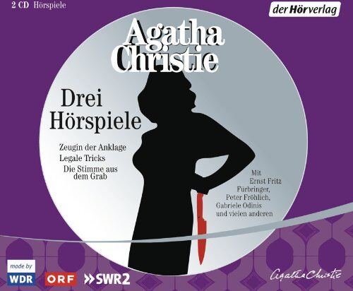 Agatha Christie - Drei Hörspiele: Zeugin der Anklage / Die Stimme aus dem Grab / Legale Tricks - Preis vom 09.10.2026 07:28:09 h