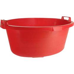 LOCKWEILER Wanne oval 75 cm/60 l rot hochstehende Griffe 103517542