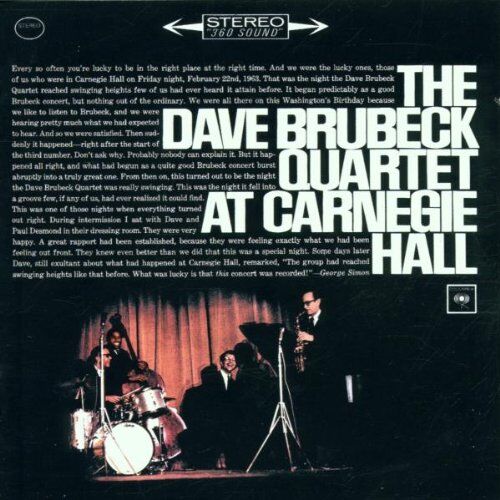 Dave Brubeck Quartet - The Dave Brubeck Quartet At Carnegie Hall - Preis vom 30.09.2026 22:30:23 h