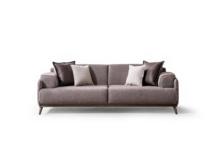 Xlmoebel 3-Sitzer Sofa 3 Sitzer Modern Braun Edel Luxus Design Wohnzimmer Polster, 1 Teile