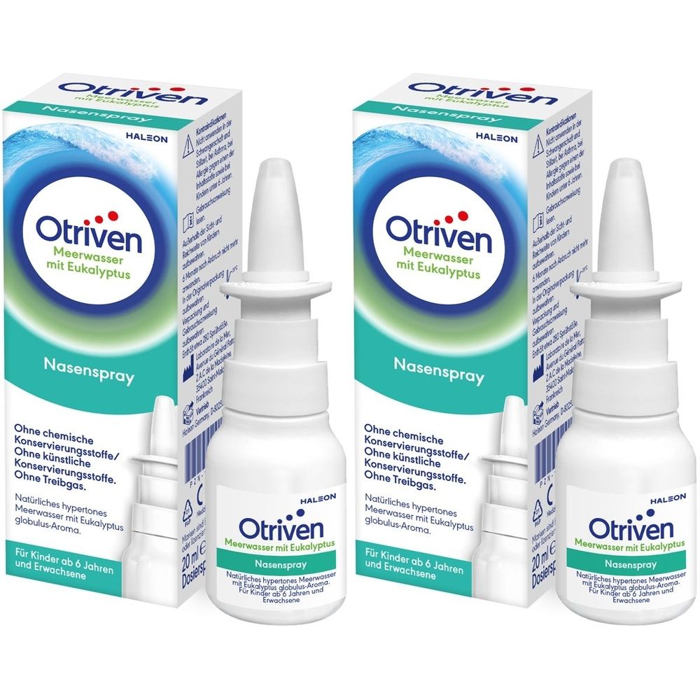 Otriven Meerwasser mit Eukalyptus Nasenspray x2 2x20 ml