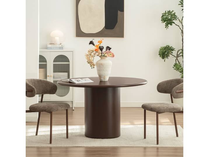 Esstisch ELLT Ø 120cm Braun/Braun