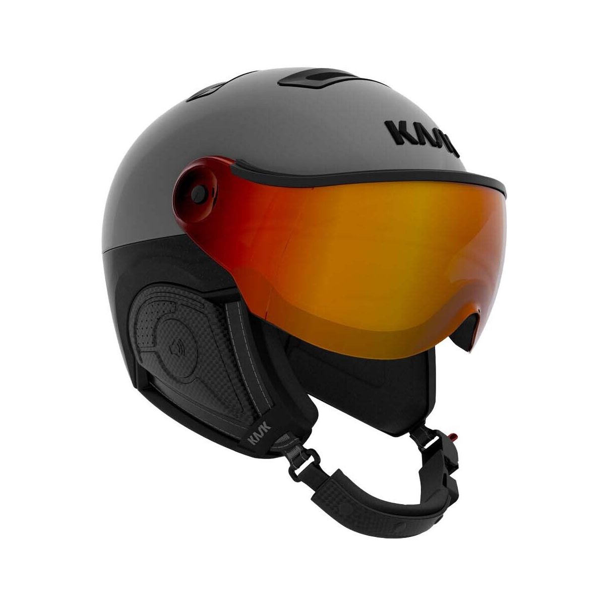 KASK Montecarlo Visor grey red mirror (313) mit Vibes XS SHE00062-VISOR-VIBES-313.54