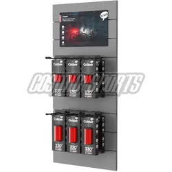 Knog Cobber Fahrradlampen SLATWALL/DISPLAY, StVZO, rote LED, (VE/12), black