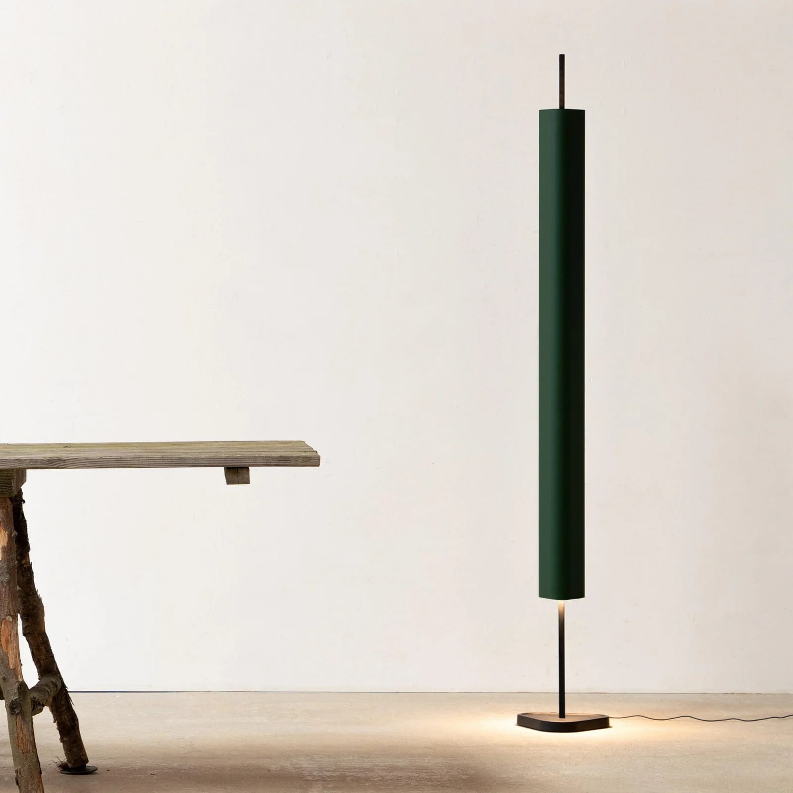 Flos Emi vloerlamp Deep Green - Aluminium - LED - Up & Down