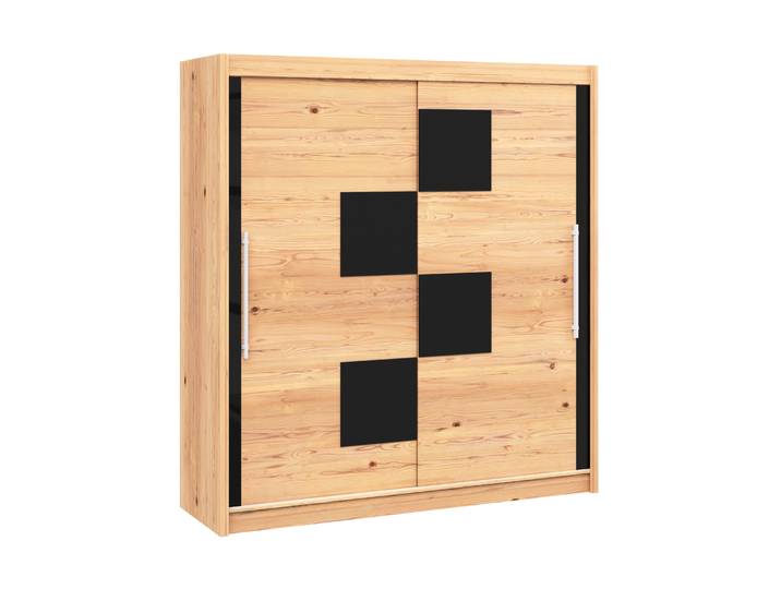 Kleiderschrank Schiebetüren Holz NOVE 200 cm