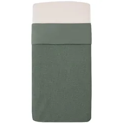 Witlof For Kids, Babydecke, Ledikantdeken Tuck-Inn Forest Green Waves 60 x 120 cm (120 x 60 cm)