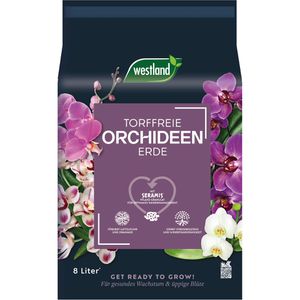 Westland Blumenerde Orchideen Erde, für Orchideen, torffrei, mit Dünger, 8 Liter