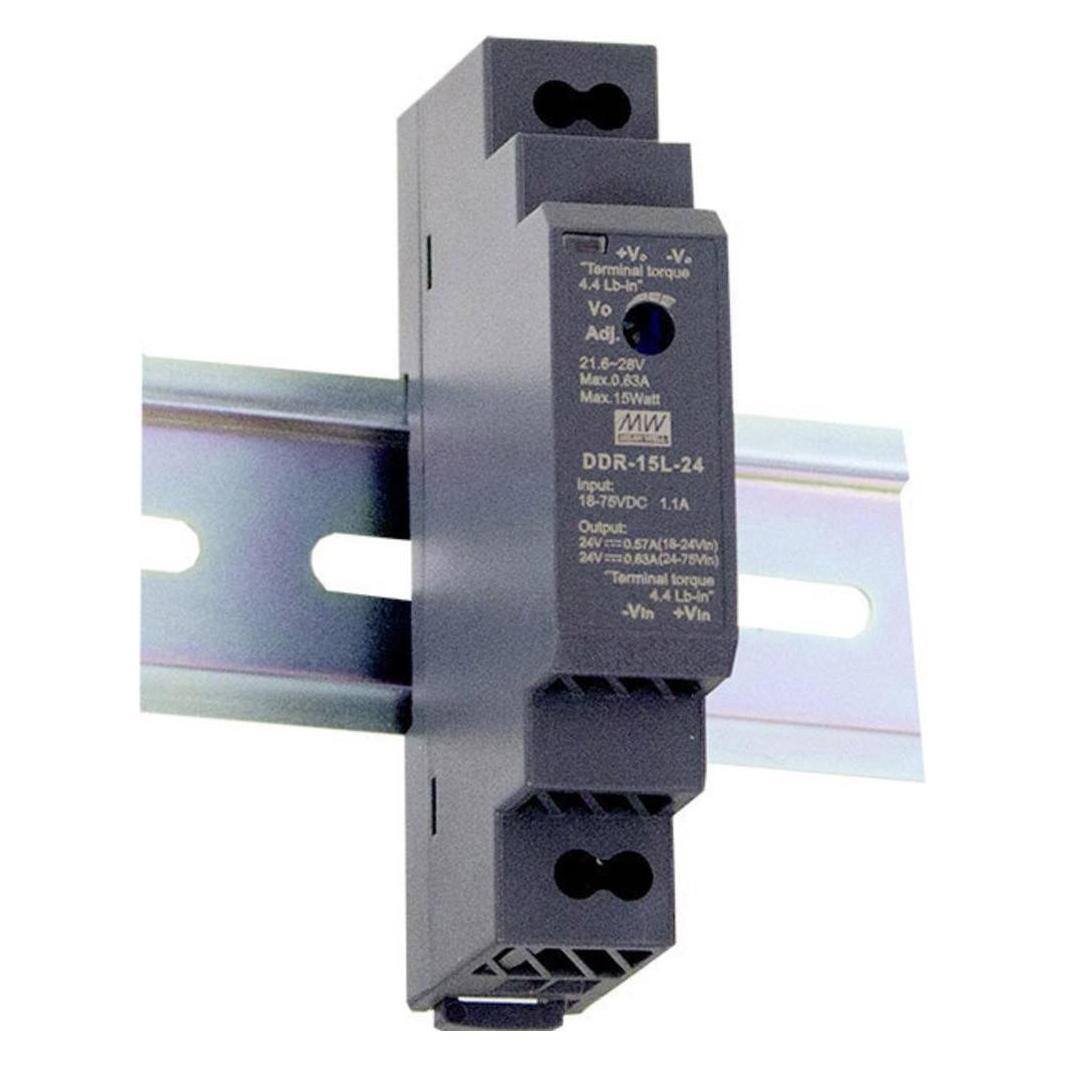 MeanWell MEAN WELL DDR-15G-3.3, 15 W, RoHS, 54,5 mm, 90 mm, 80 g, 160 Stück(e) (DDR-15G-3.3)