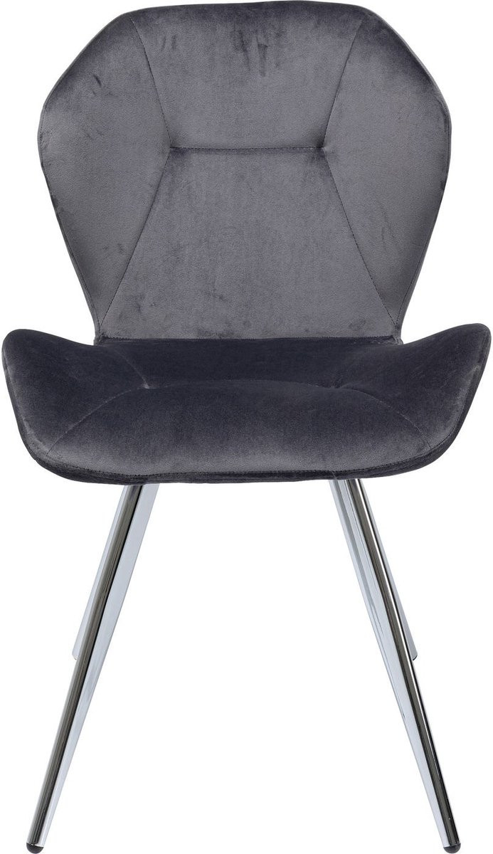 Kare Eetkamerstoel Viva Grey Chrome