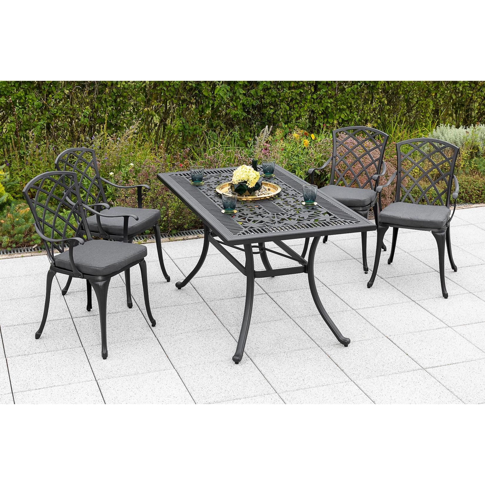 Merxx Rhodos Set 9tlg. Tisch 140x80 cm