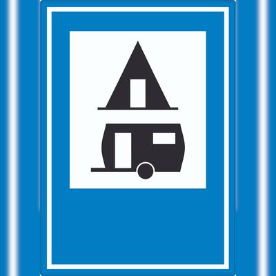 HB-Druck Campingplatz Aufkleber A1 (594x841mm)