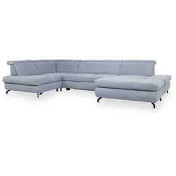 Polsterecke SYSTEMPOLSTER MAURICE (U-F 220x200 cm) - blau - U-F 220x200 cm