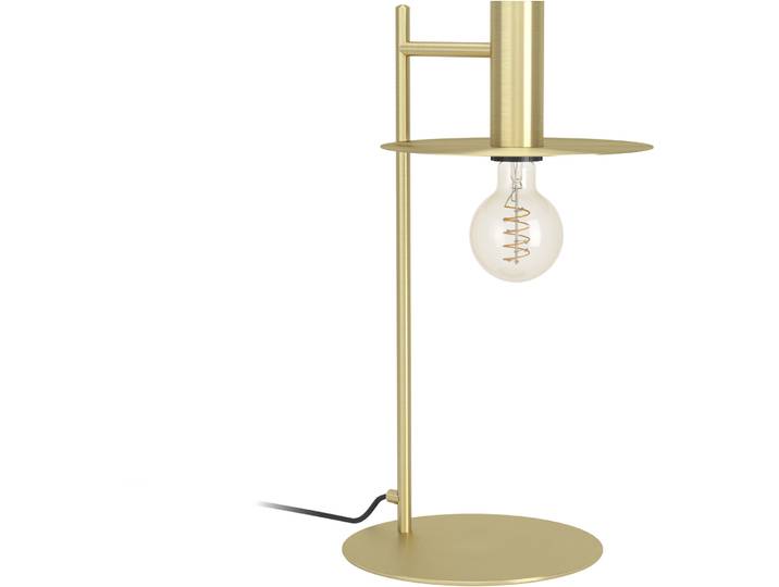 Eglo Tischlampe Escandell Messing Stahl H 47 cm