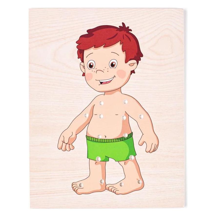 Woody Ankleidepuzzle Junge (90018)