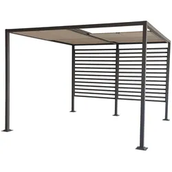 Gartenpavillon Pergola Gazebo Amun 3x4 m Sonnenschutz Überdachung Jet-Line