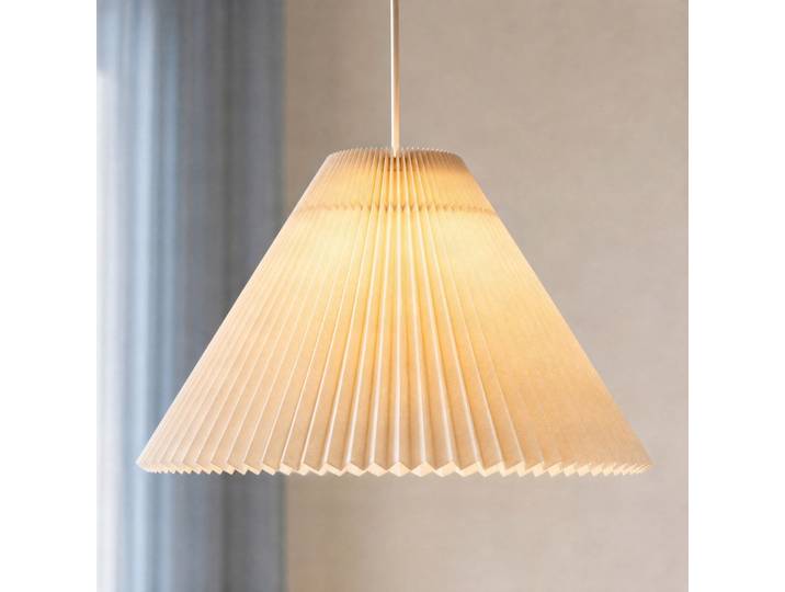 Suspension Percy, beige, Ø 42 cm, lin - Nola - Salon / séjour - Moderne - Tissu / textile - À ampoule unique