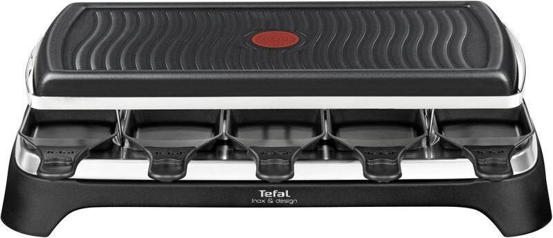 Tefal Raclette "Raclette-Grill Ambience Inox & Design", schwarz, Raclettes, Raclette schwarz Einheitsgröße